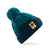 OMBRE BOBBLE HAT - TEAL