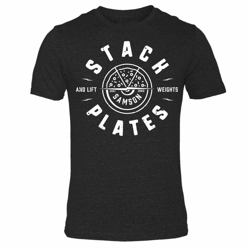 Stack Plates And Lift Weights - Triblend TShirt