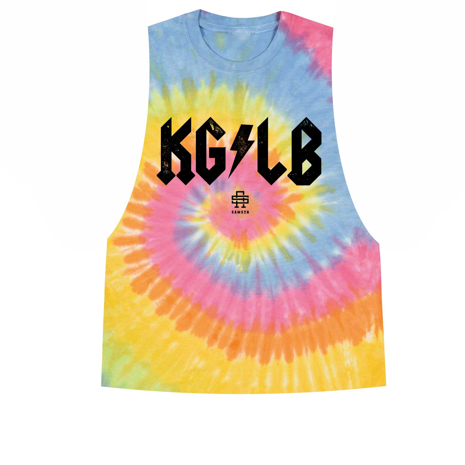 KG/LB Tie Dye Ladies Tank Top