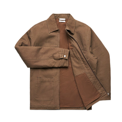 Heavy Canvas Jacket - Comfort Is A Slow Death - Walnut