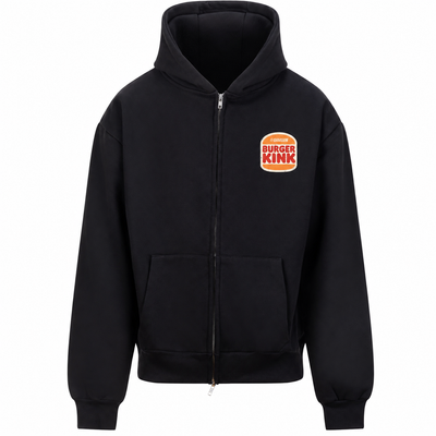 Burger Kink - Oversized Unisex Zip Hoodie
