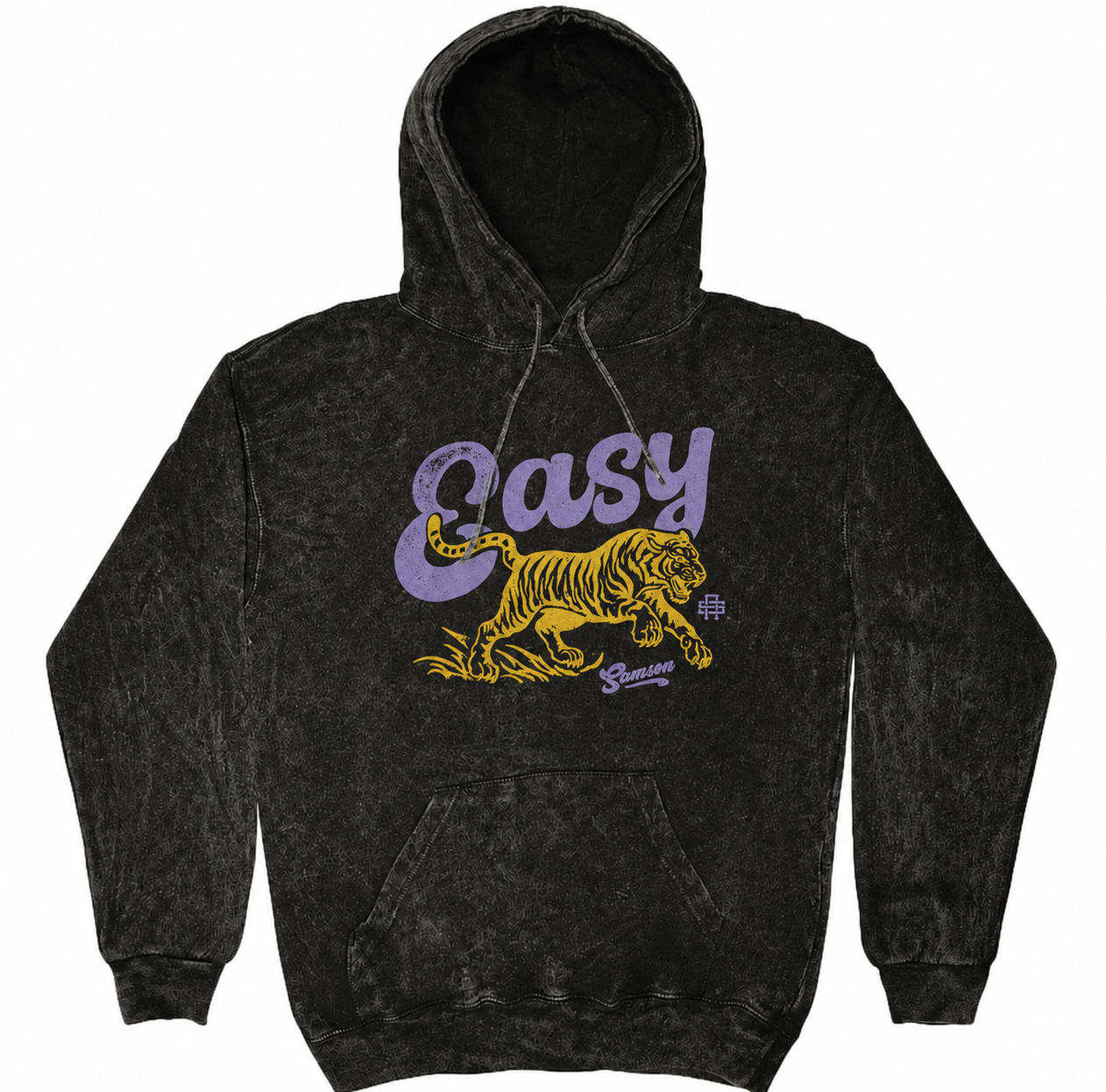 Easy Tiger - Washed Unisex Pullover Hoodie