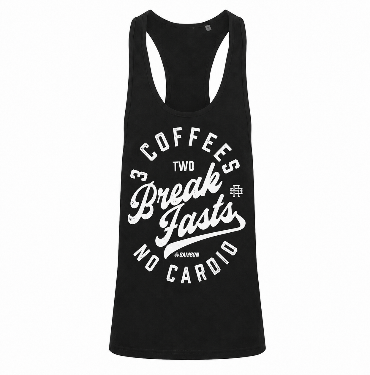 3 Coffees 2 Breakfasts No Cardio - Mens Bodybuilding Vest