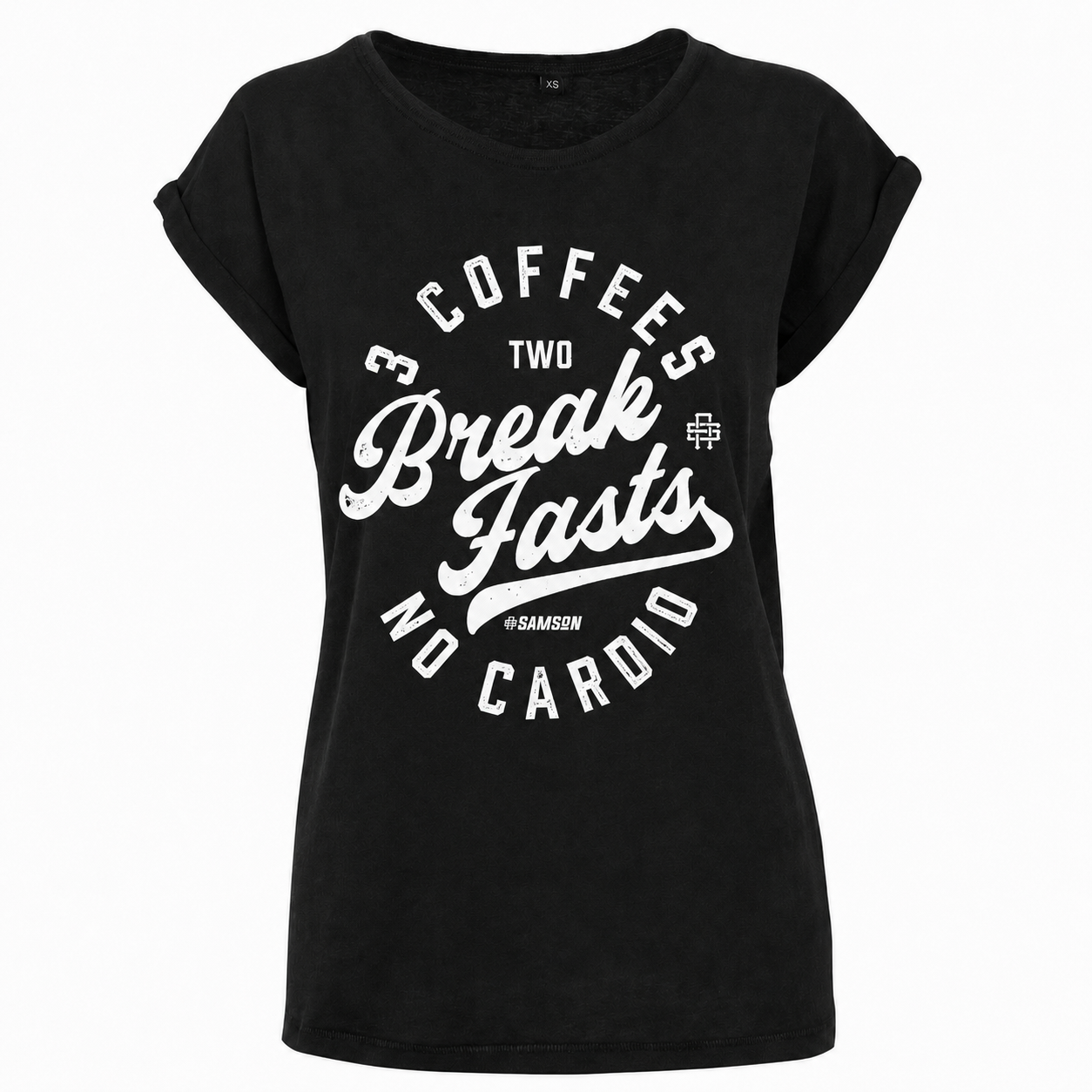 3 Coffees 2 Breakfasts No Cardio - Ladies Gym T-Shirt