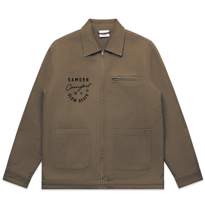 Heavy Canvas Jacket - Comfort Is A Slow Death - Walnut
