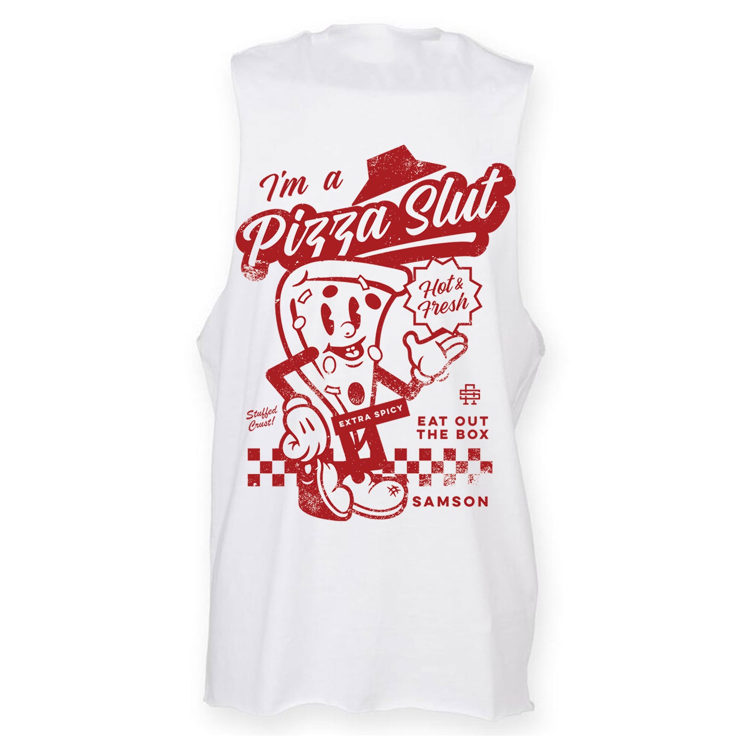Pizza Slut - Mens Lightweight Gym Tank Top