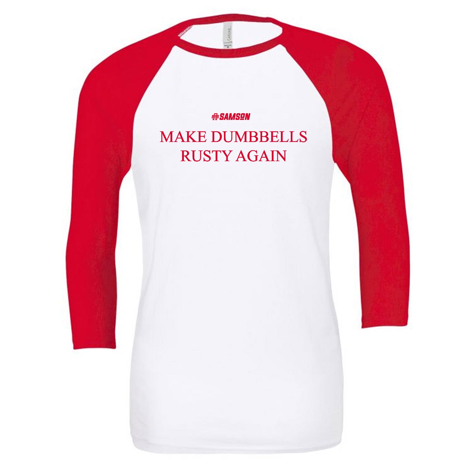 Make Dumbbells Rusty Again - Gym Baseball T-Shirt