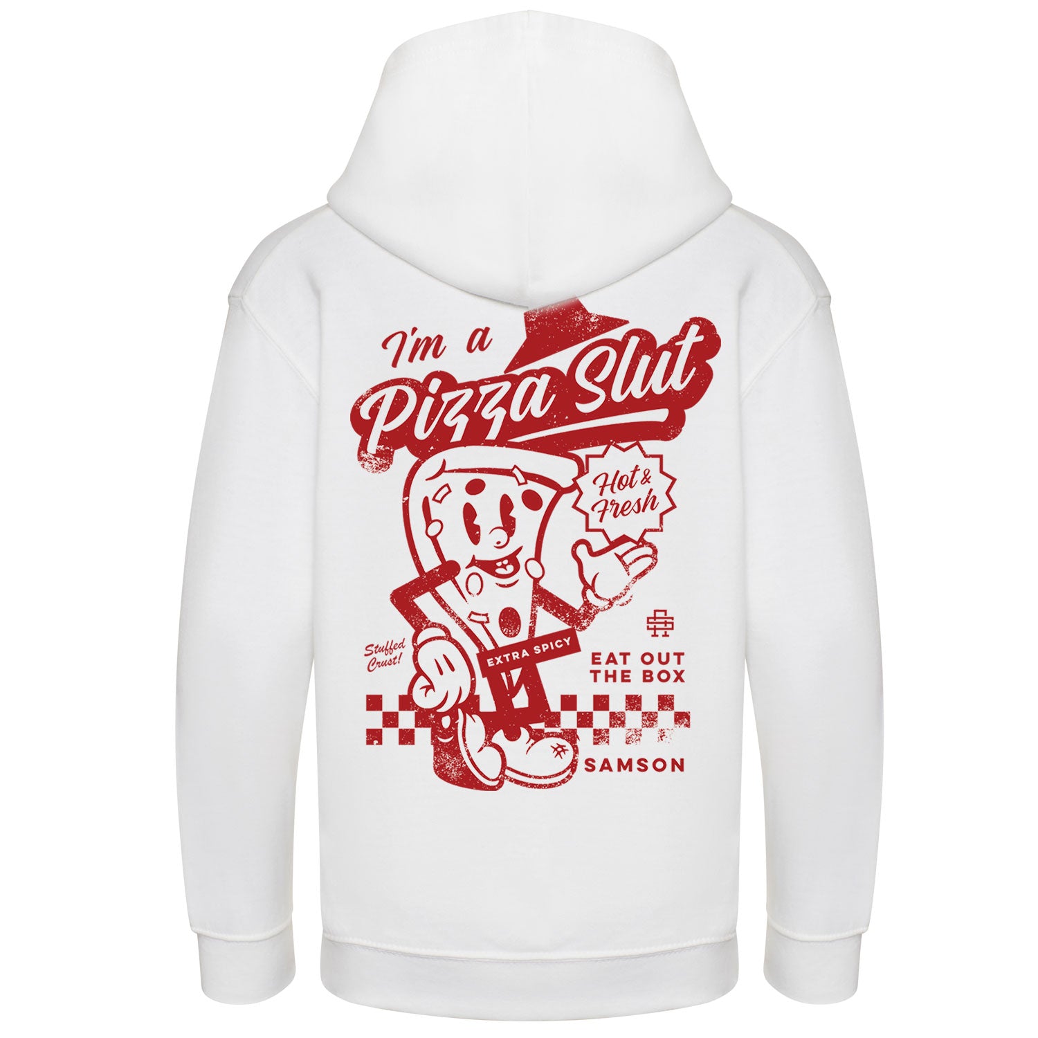 Pizza Slut - Oversized Unisex Pullover Hoodie - Samson Athletics