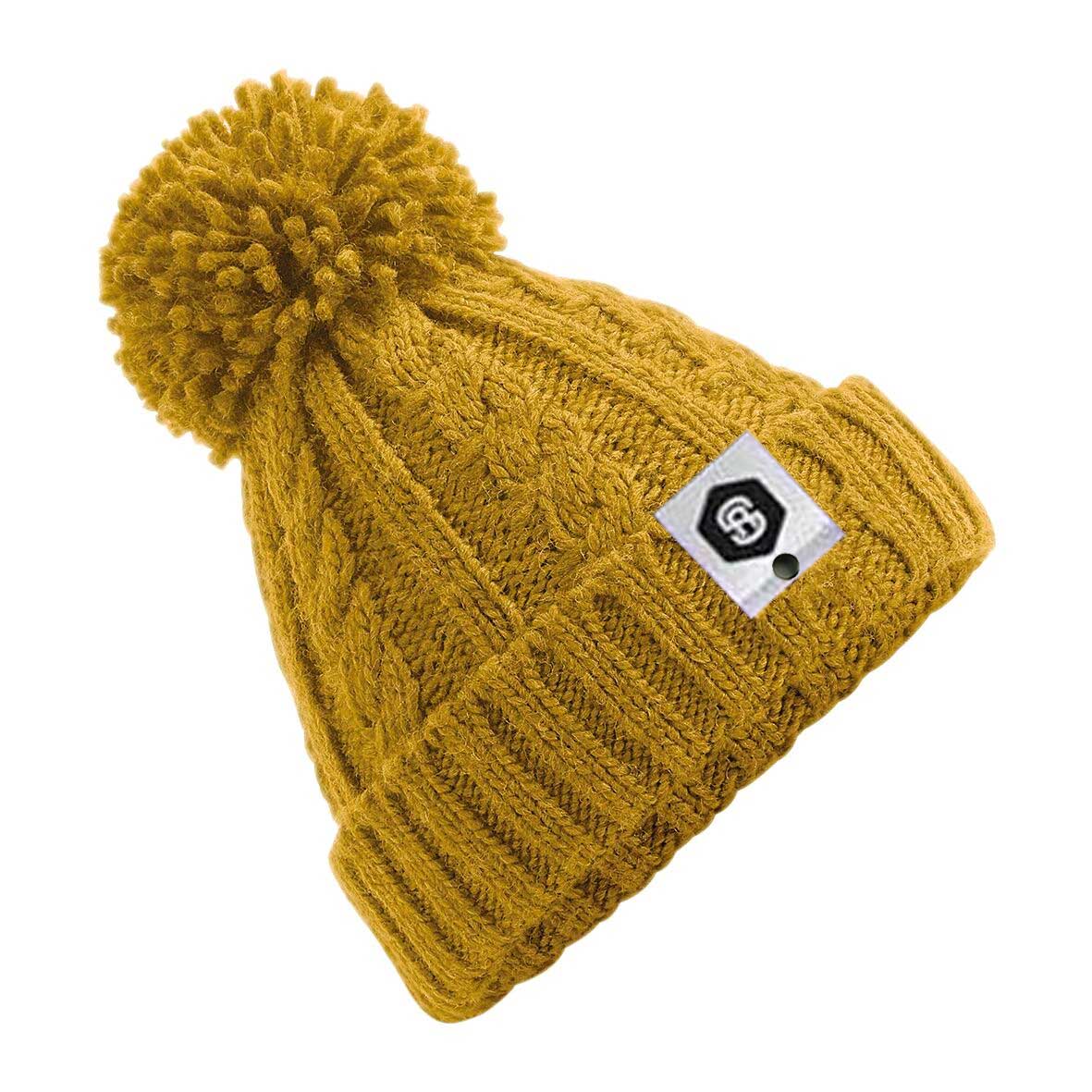 Cable Knit POM POM Beanie
