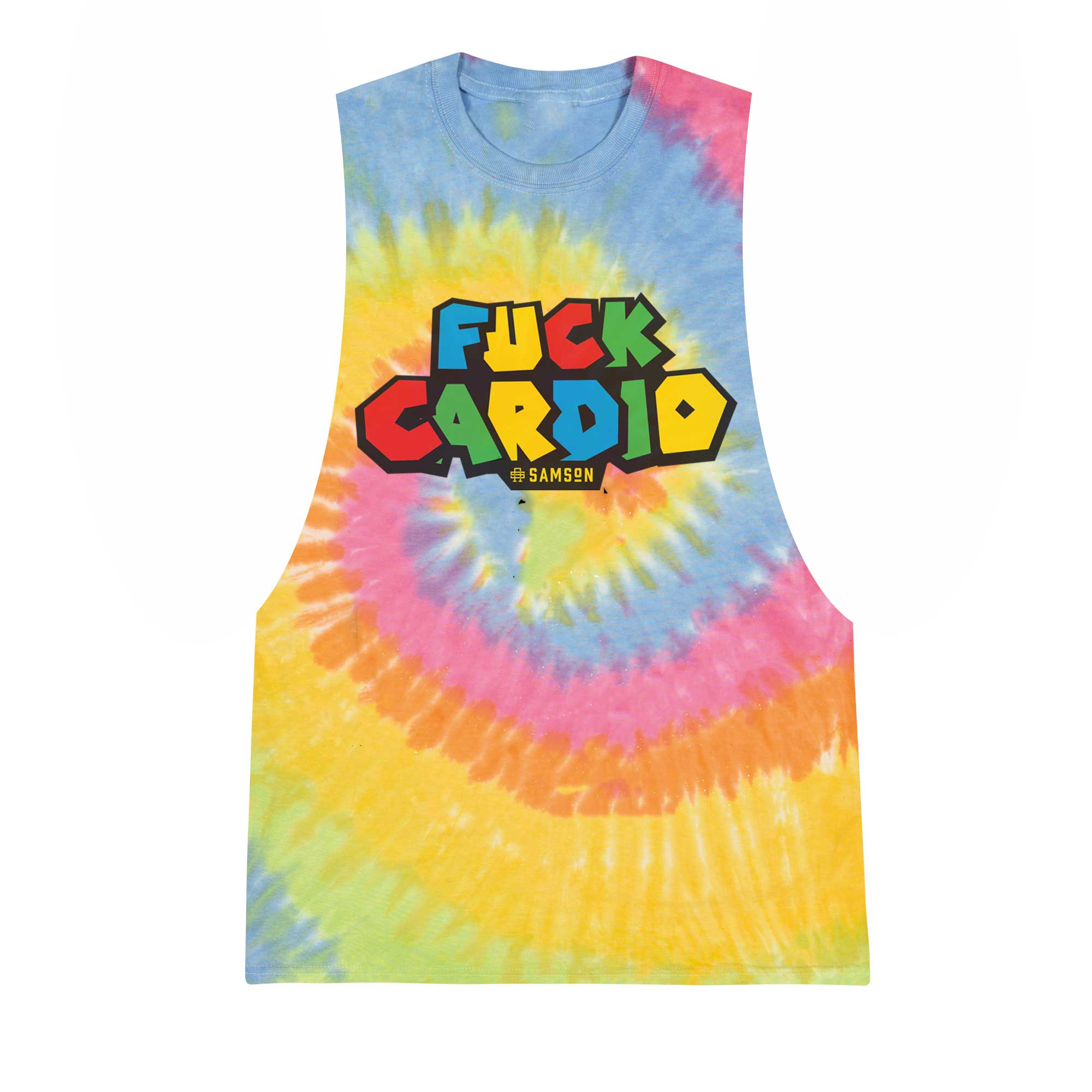 Eff Cardio Mario Tie Dye Mens Tank Top Samson Athletics