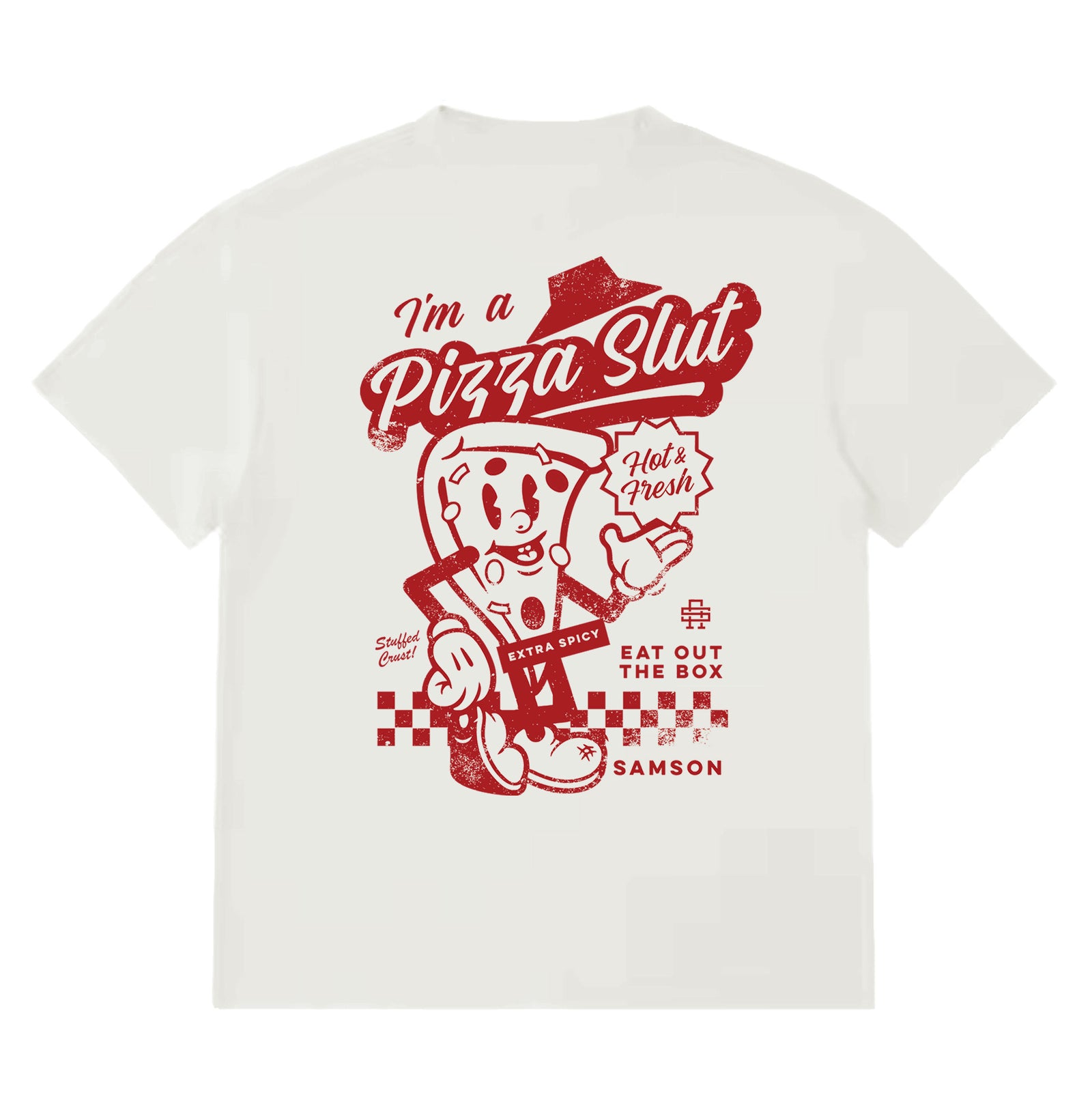 Pizza Slut - Oversized Gym T-Shirt