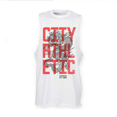 Samson x City Athletic Dragon- Mens Lightweight Gym Tank Top