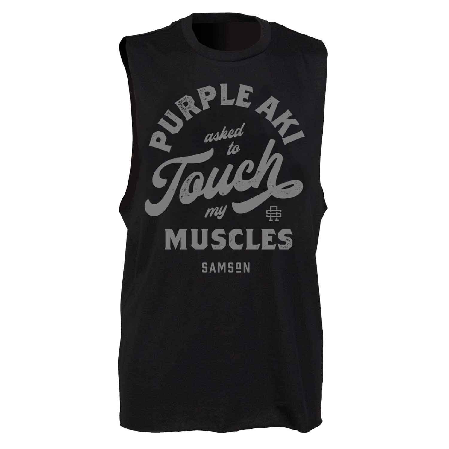 Purple Aki Mens Gym Tank Top