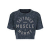 Tattooed Muscle Mommy Ladies Cropped Washed Tee