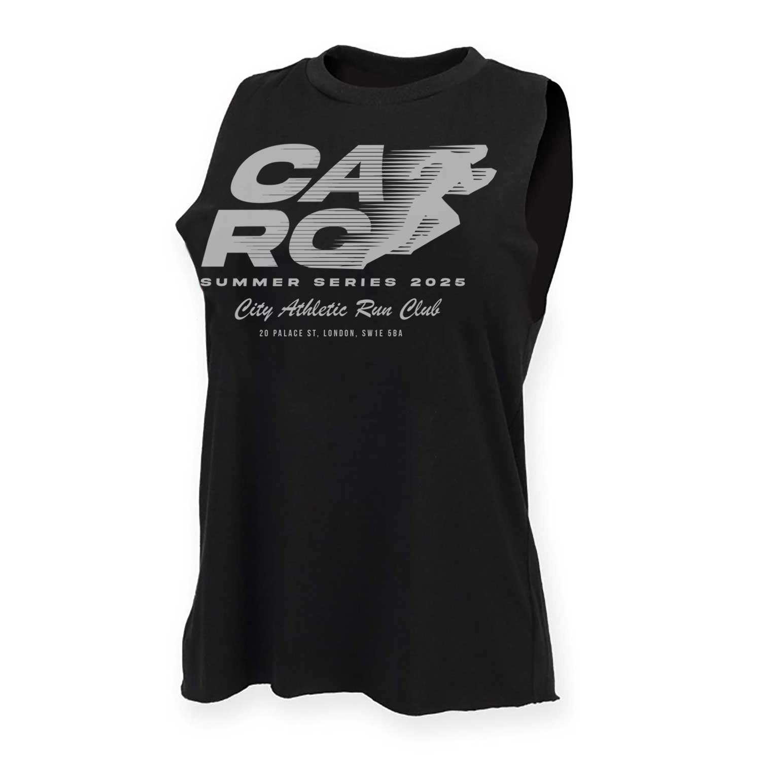 Samson x City Athletic Running Club Black Ladies Lightweight Gym Tank Top