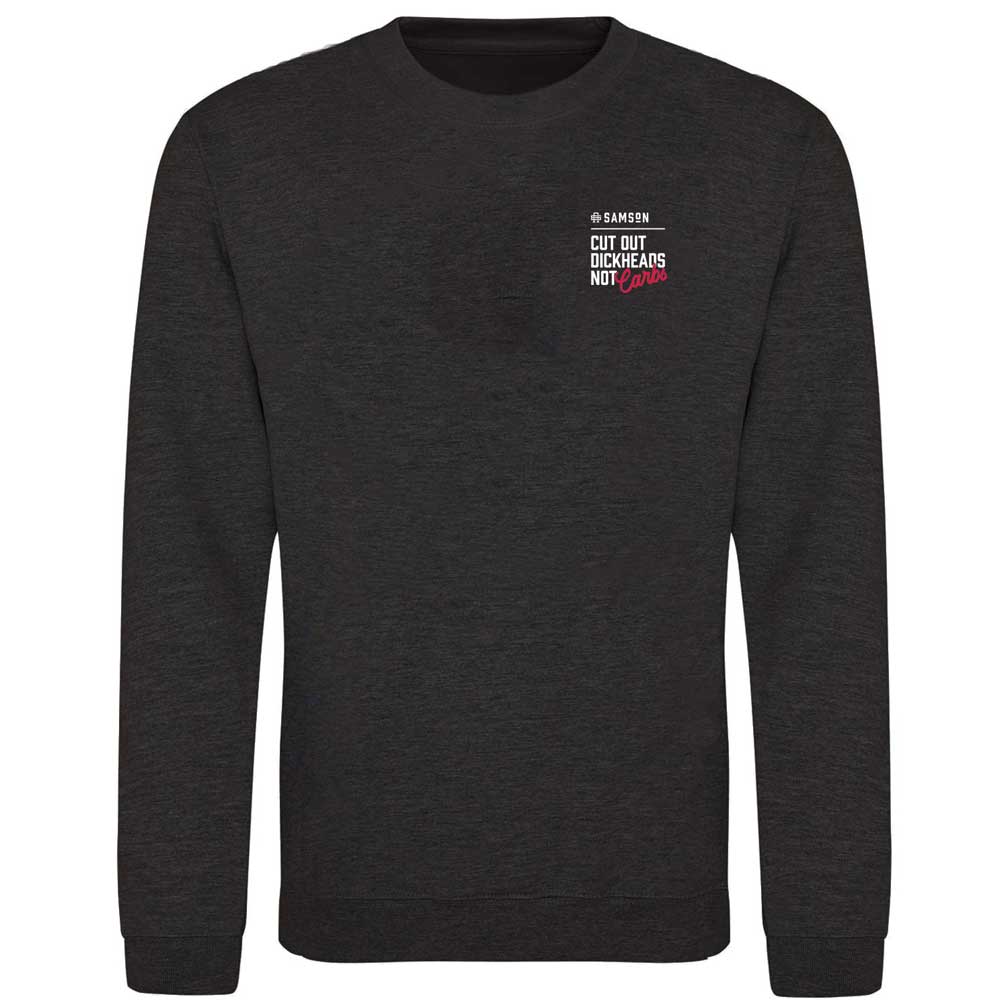 Cut Out DHeads Not Carbs Lightweight Gym Sweatshirt