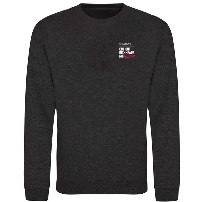 Cut Out DHeads Not Carbs Lightweight Gym Sweatshirt