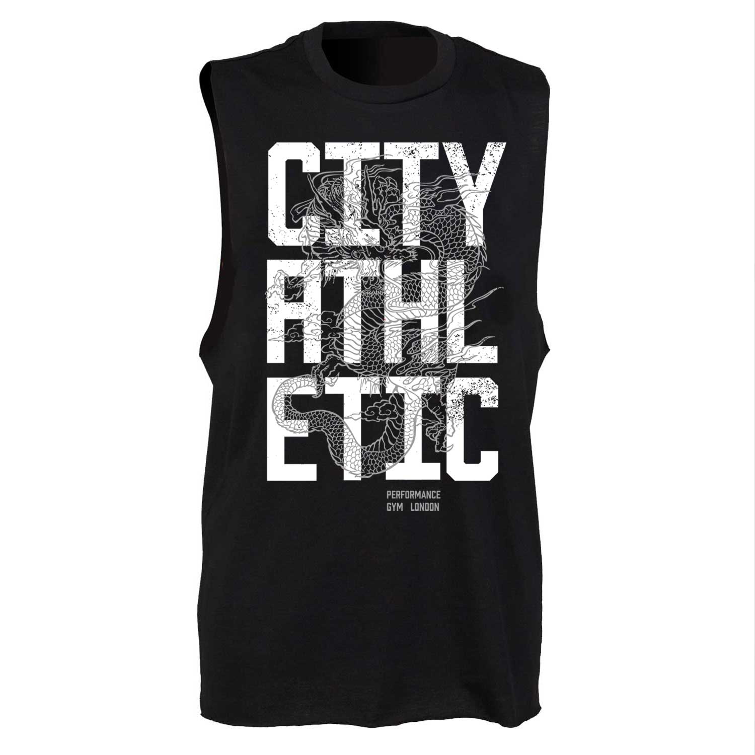 Samson x City Athletic Dragon- Mens Lightweight Gym Tank Top