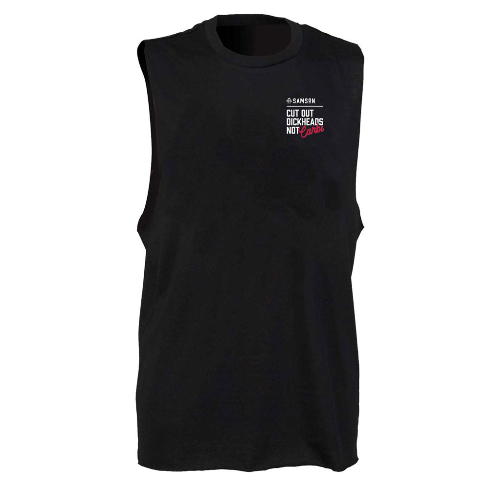Cut Out DHeads Not Carbs Mens Gym Tank Top