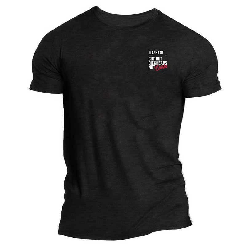 Cut Out DHeads Not Carbs Muscle Tee
