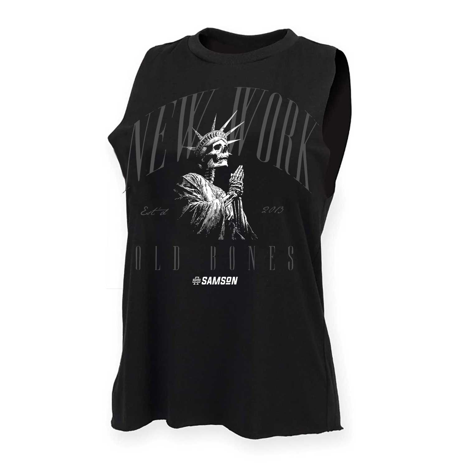 New Work Old Bones - Ladies Gym Tank Top