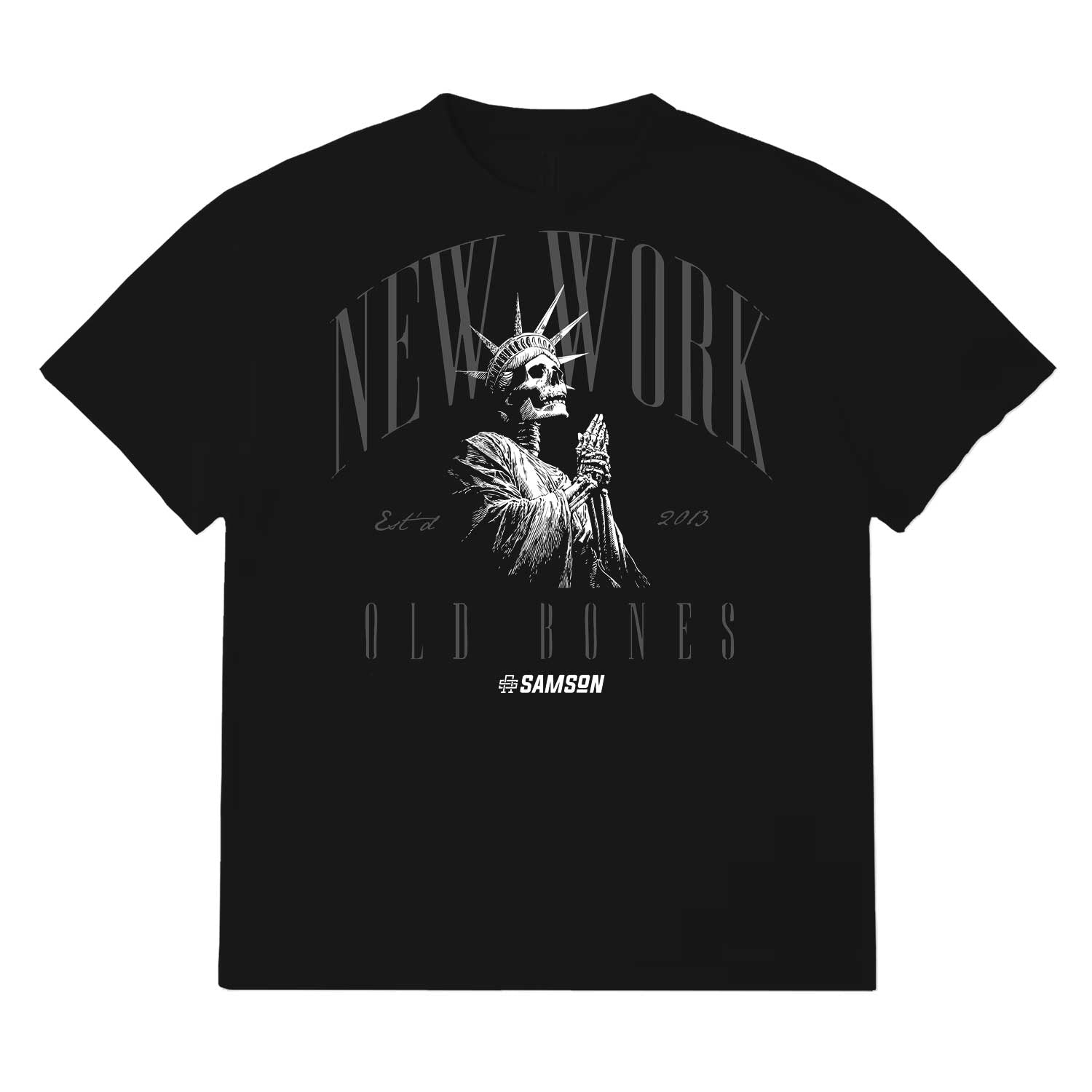 New Work Old Bones - Oversized Gym T-Shirt