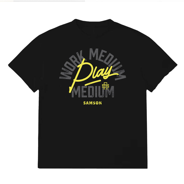 Work Medium Play Medium - Oversized Gym T-Shirt - Samson Athletics