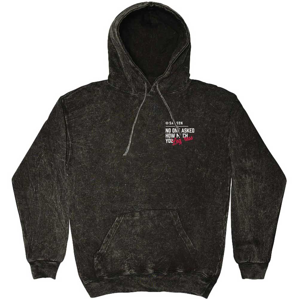 No One Asked How Much You Leg Press Washed Unisex Pullover Hoodie