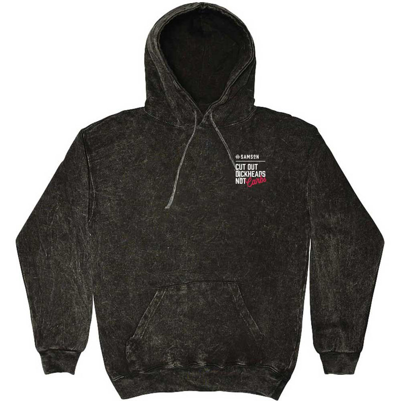 Cut Out DHeads Not Carbs Washed Unisex Pullover Hoodie