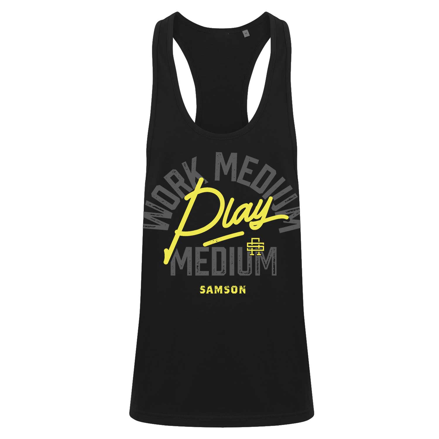 Work Medium Play Medium - Mens Bodybuilding Vest