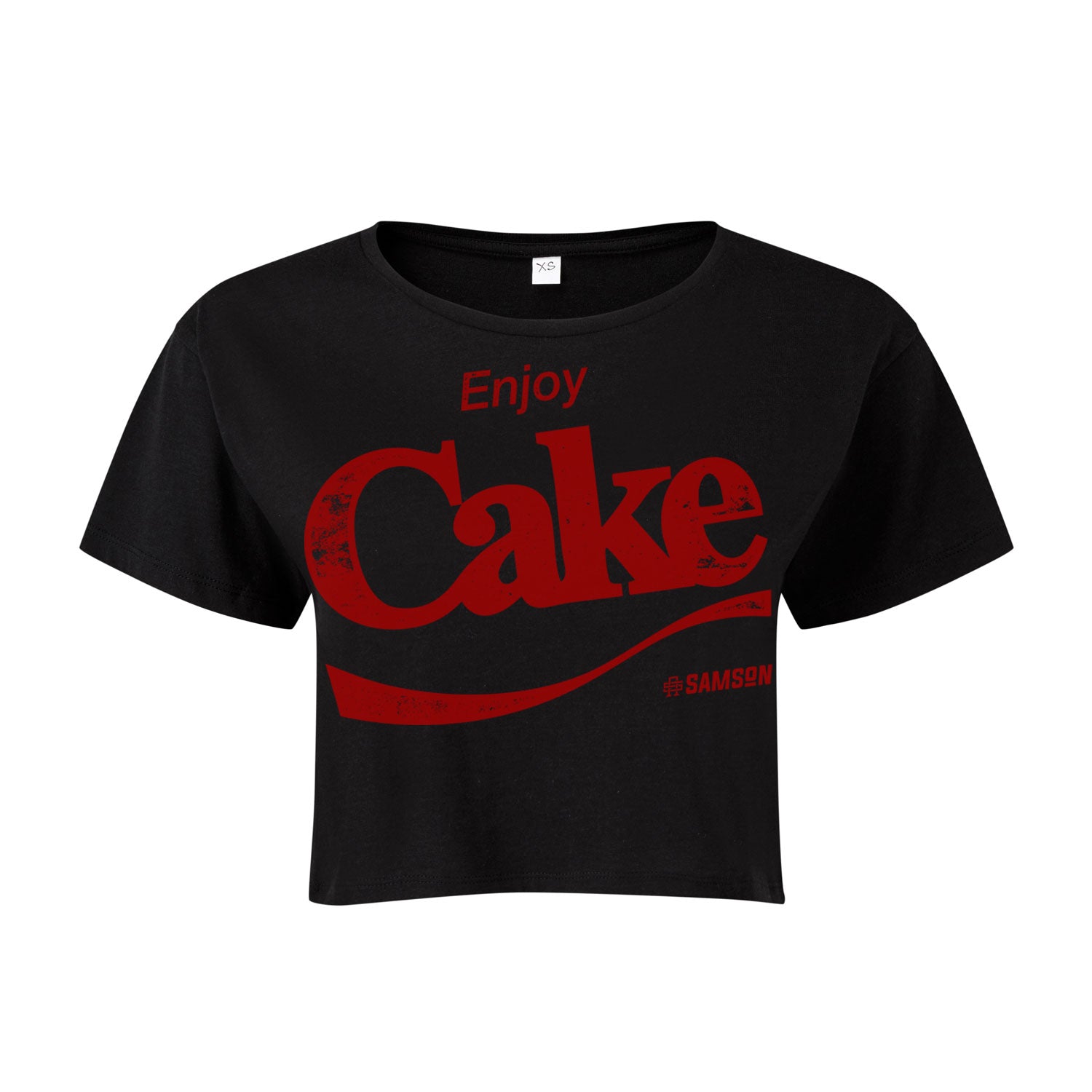 Enjoy Cake - Ladies Cropped Tee