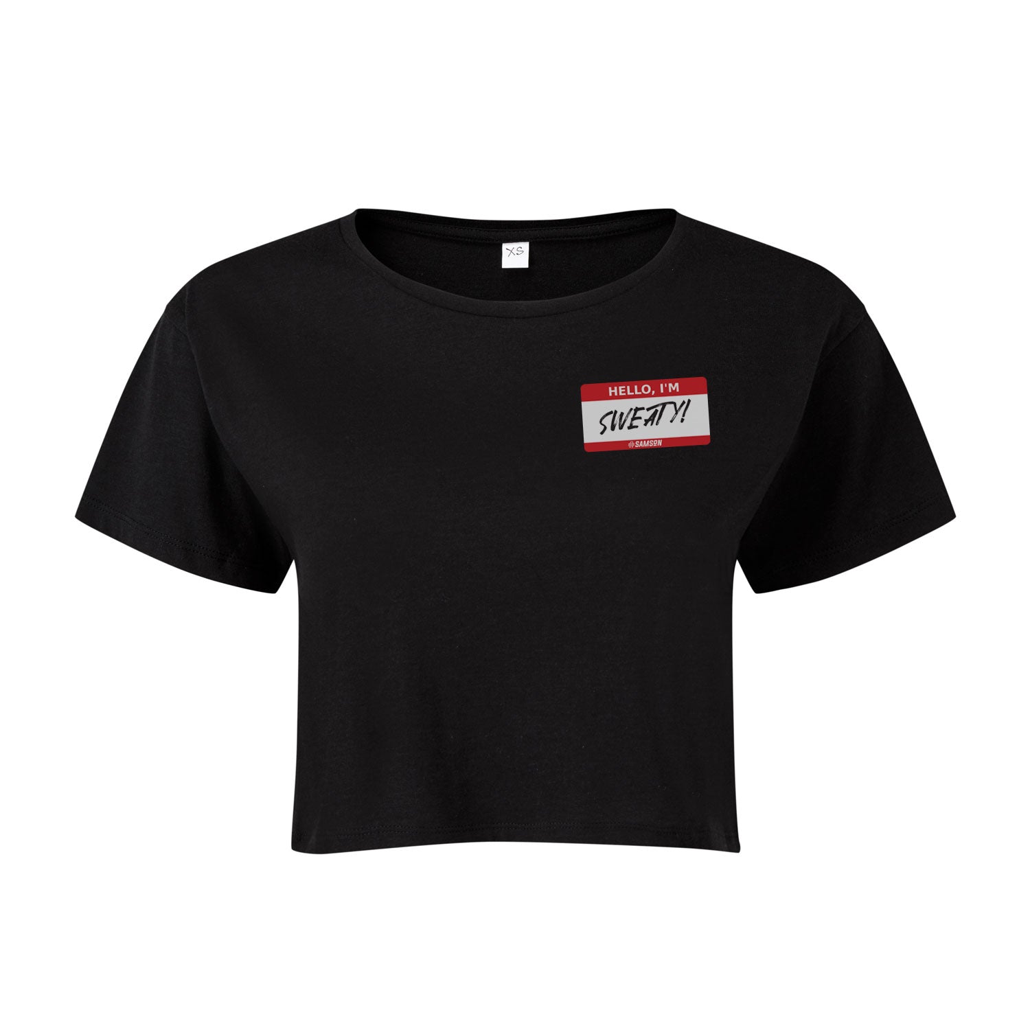 Hello I'm Sweaty - Ladies Cropped Tee