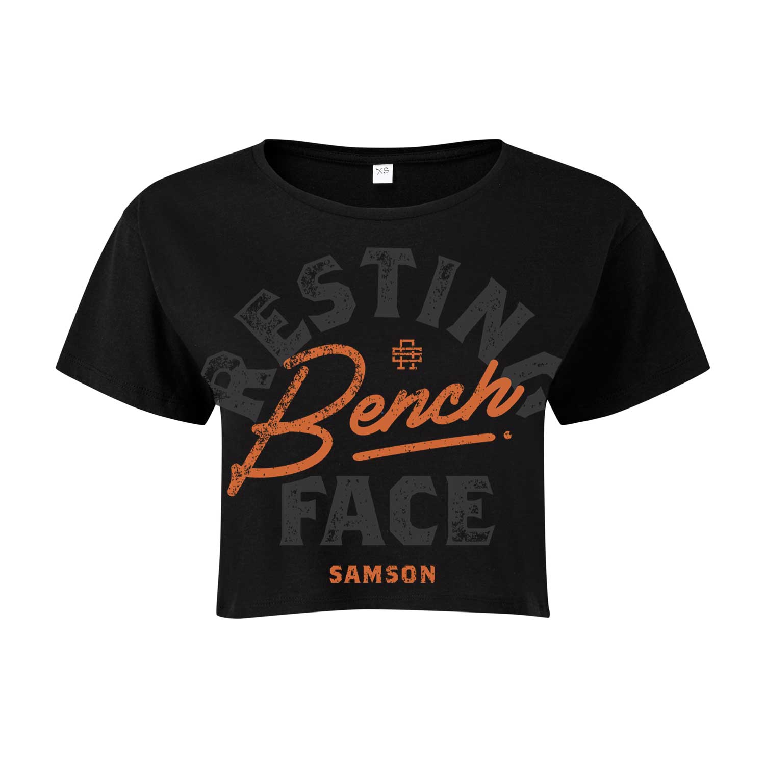Resting Bench Face - Ladies Cropped Tee