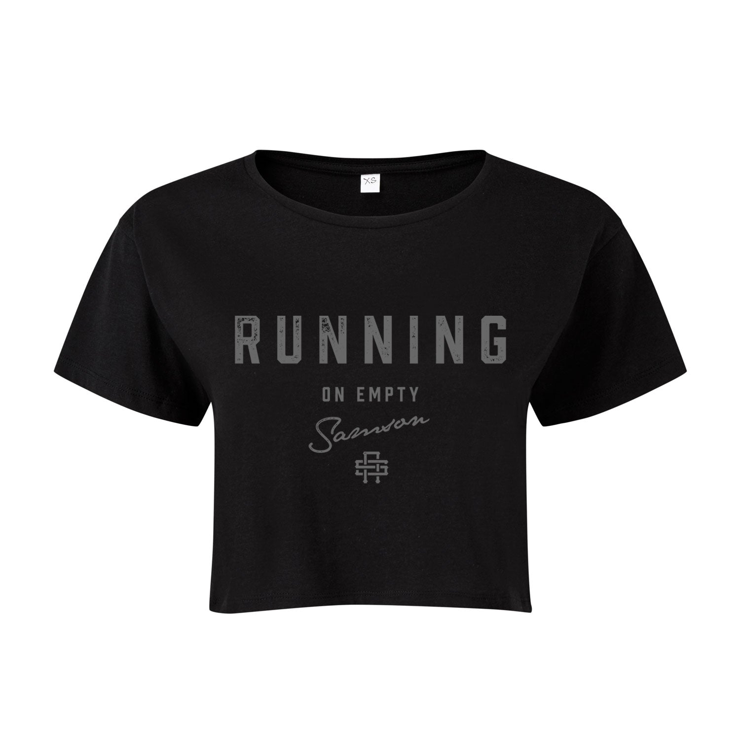 Running On Empty - Ladies Cropped Tee