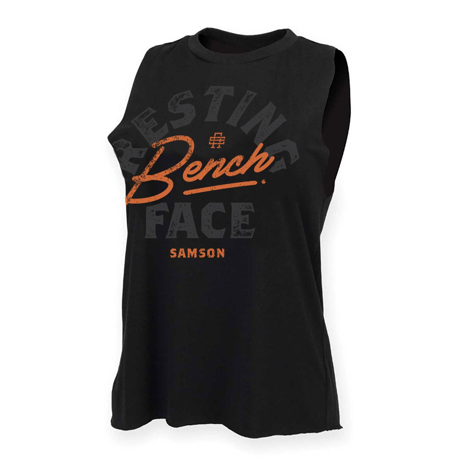 Resting Bench Face - Ladies Gym Tank Top
