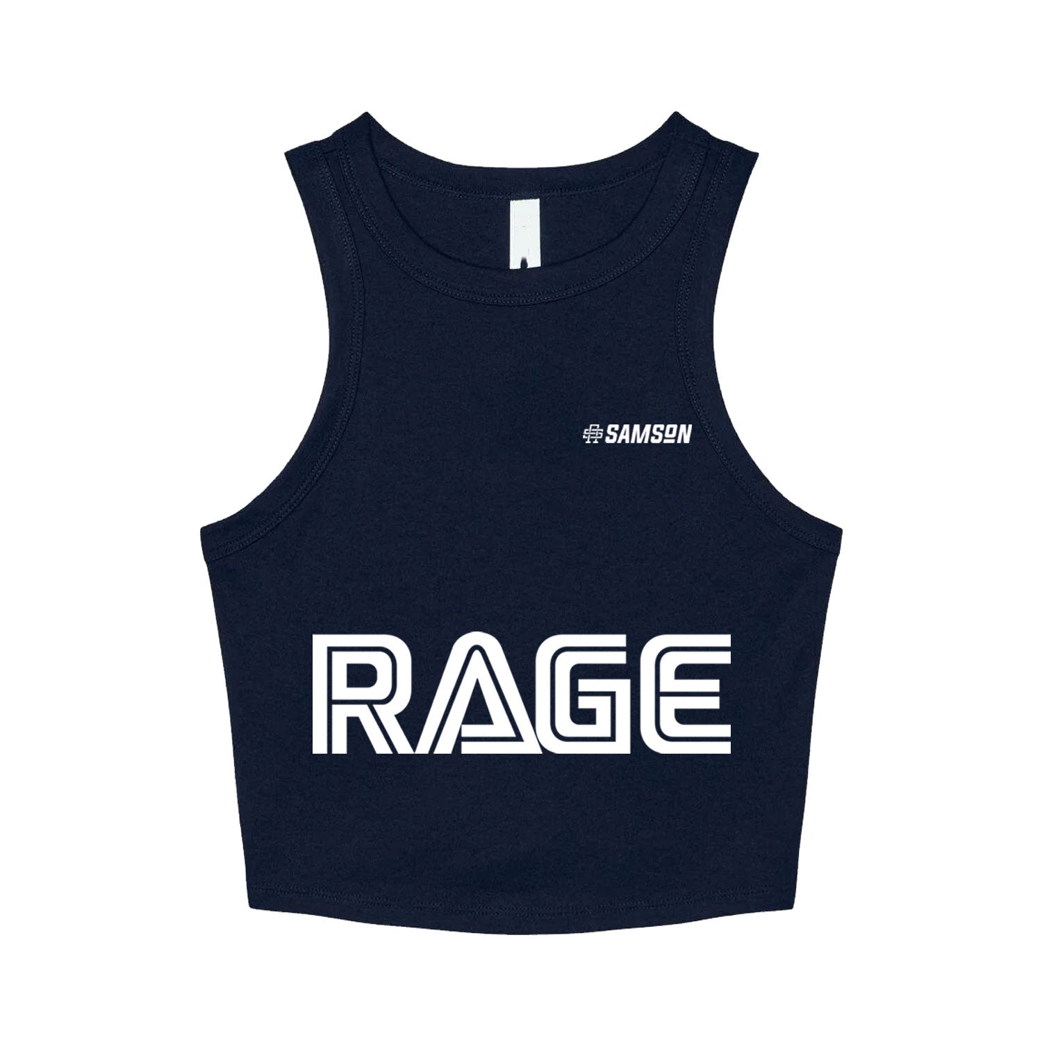 Vest Model For Rage Rage - Ladies Cropped Vest - Samson Athletics