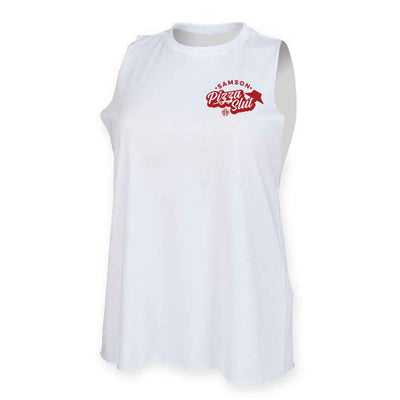 Pizza Slut Ladies Gym Cut Off Tank Top