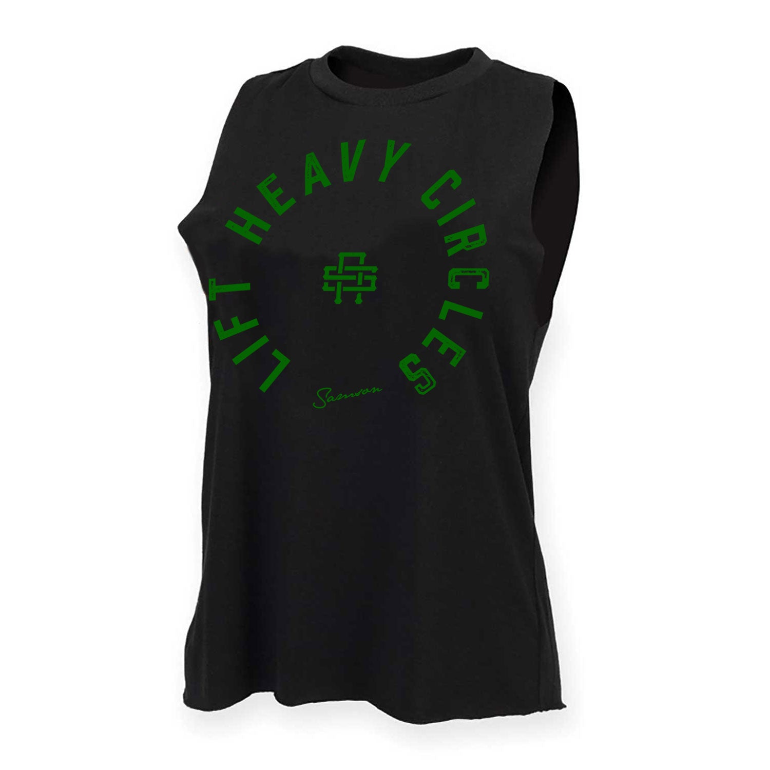 Lift Heavy Circles - Ladies Gym Tank Top