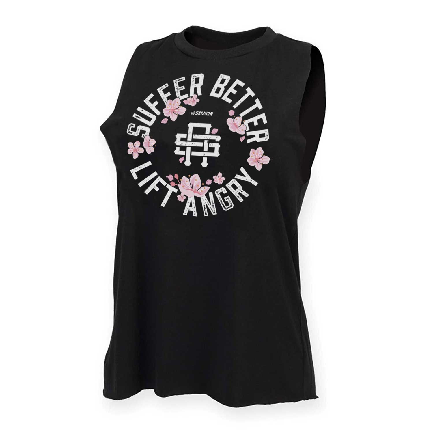 Suffer Better Lift Angry - Ladies Gym Tank Top
