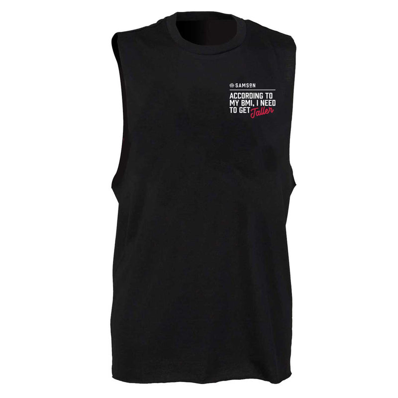 According To My BMI, I Need To Get Taller - Mens Lightweight Gym Tank Top