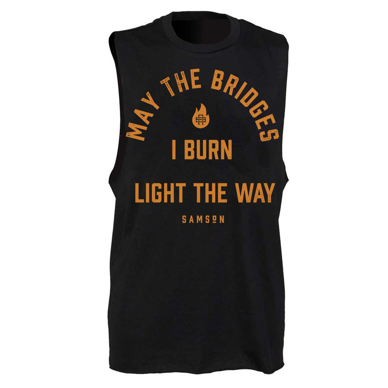 May The Bridges I Burn Light The Way - Mens Lightweight Gym Tank Top