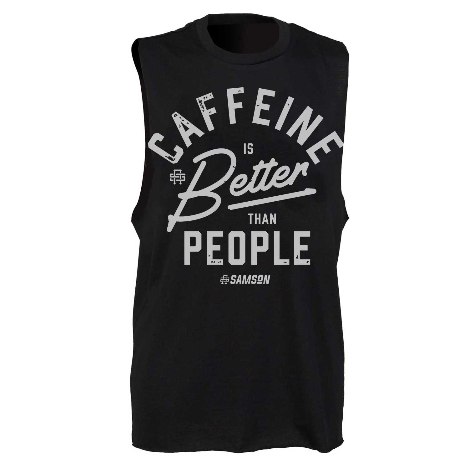Caffeine Is Better Than People - Mens Lightweight Gym Tank Top