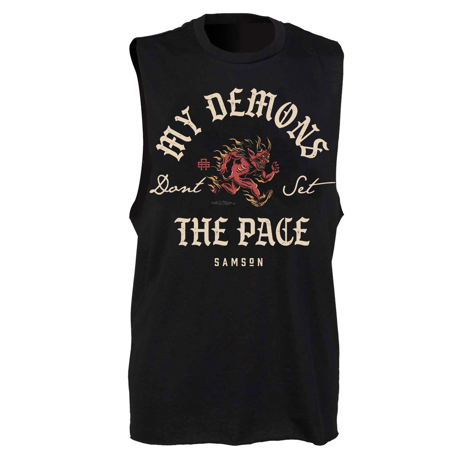 My Demons Don't Set The Pace - Mens Lightweight Gym Tank Top