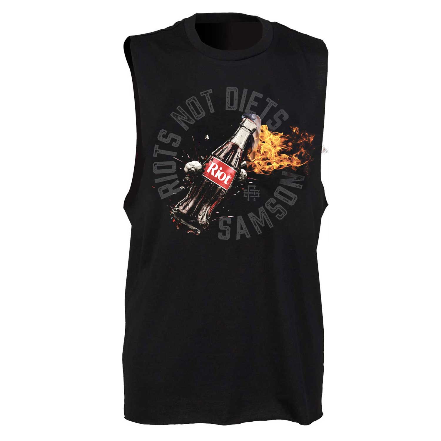 Riots Not Diets - Mens Lightweight Gym Tank Top