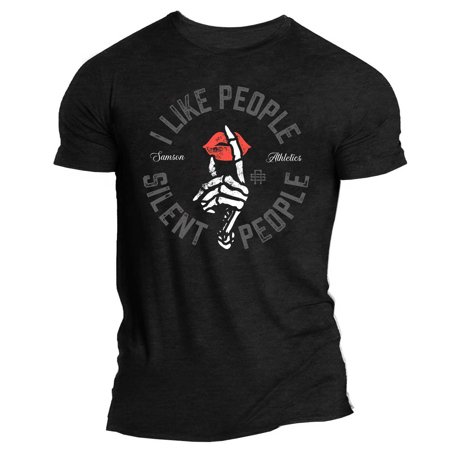 I Like People, Silent People - Muscle Tee