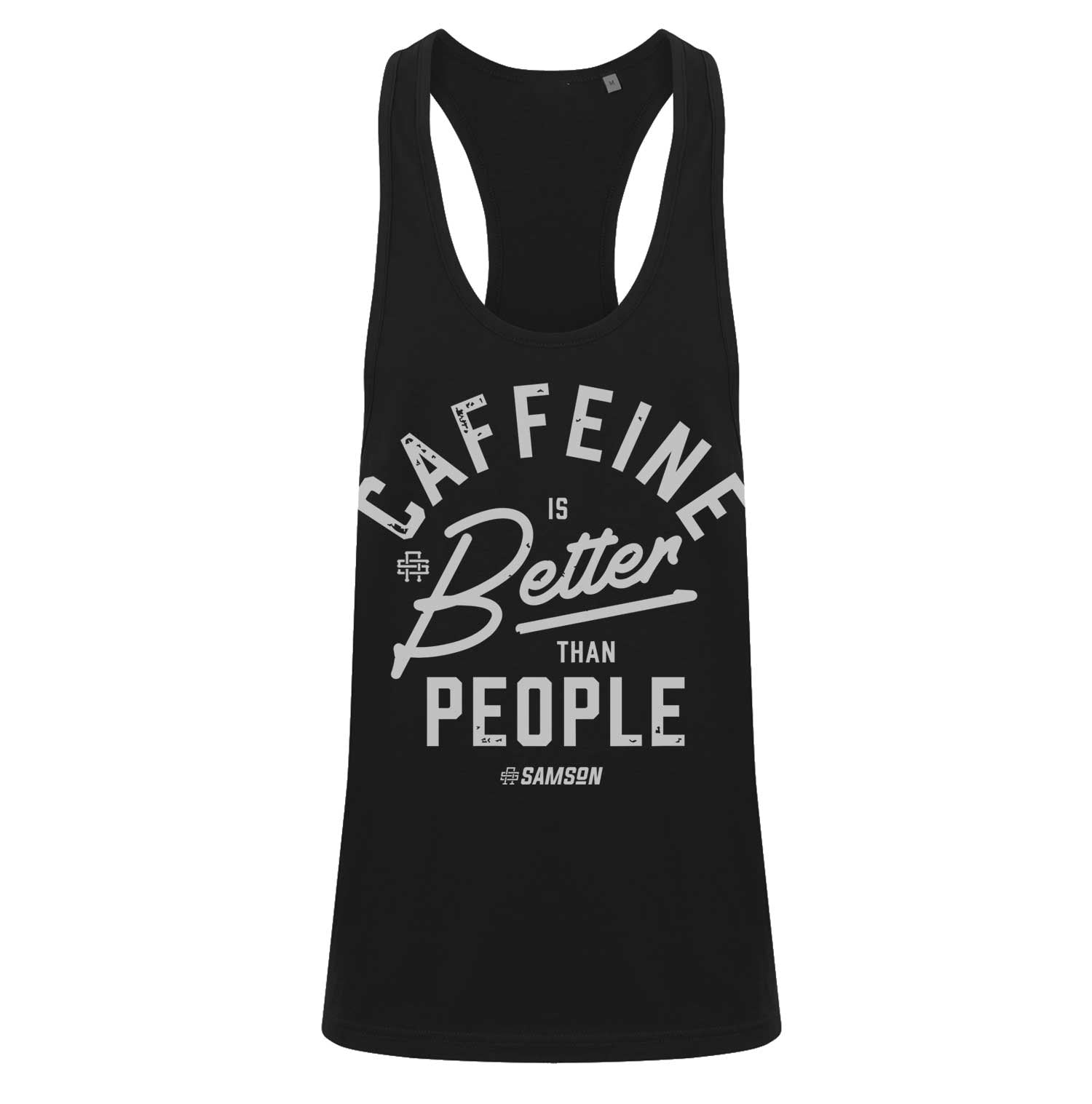 Caffeine Is Better Than People - Mens Bodybuilding Vest