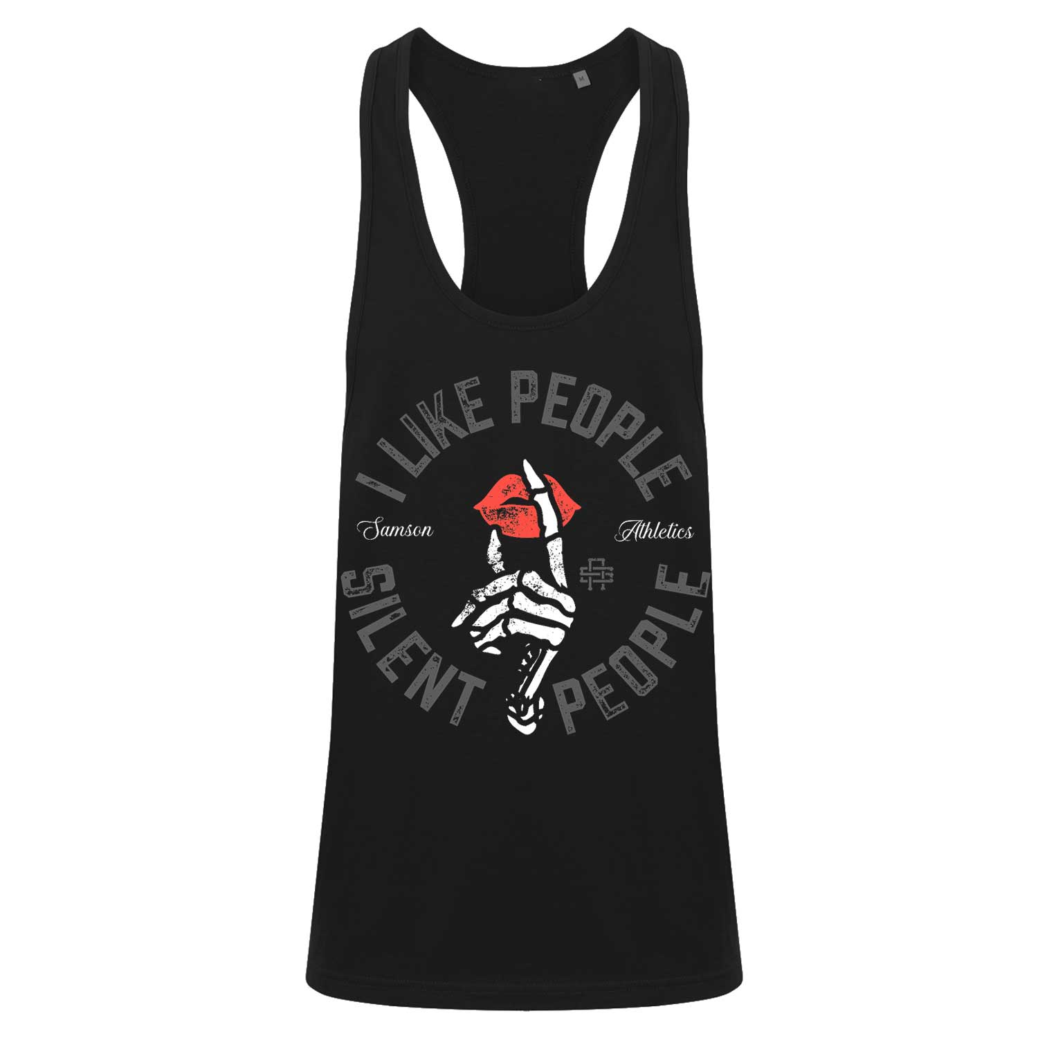 I Like People, Silent People - Mens Bodybuilding Vest