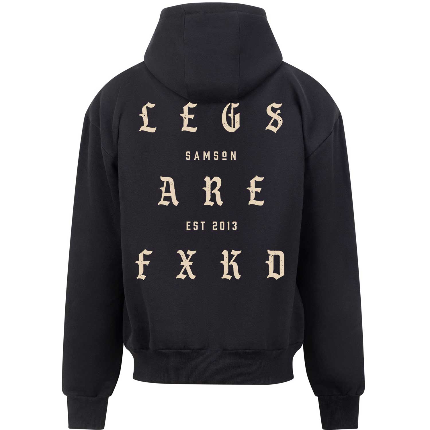 Legs Are Fxkd - Oversized Unisex Zip Hoodie