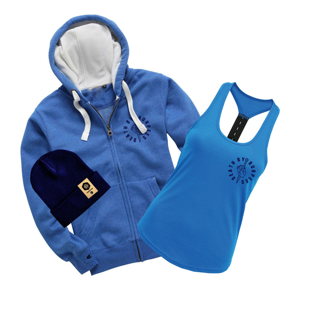 Death by Burpees Ladies Vest & Hoodie Bundle