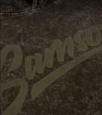 Samson Puff Washed Unisex Pullover Hoodie